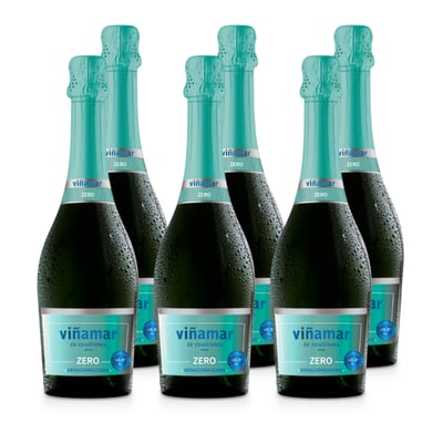 x6 Espumante Viñamar Zero Sin Alcohol 750ml ($5.490 c/u)