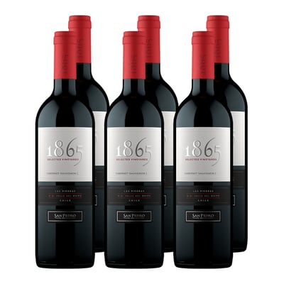 x6 Vino 1865 Selected Vineyards Cabernet Sauvignon 750cc ($10.790 c/u)