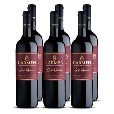 x6 Vino Carmen Gran Reserva Cabernet Sauvignon 750cc ($4,990 c/u)