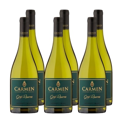 x6 Vino Carmen Gran Reserva Sauvignon Blanc 750cc ($4,990 c/u)