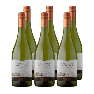 x6 Vino Castillo de Molina Gran Reserva Chardonnay 750cc ($4,890 c/u)