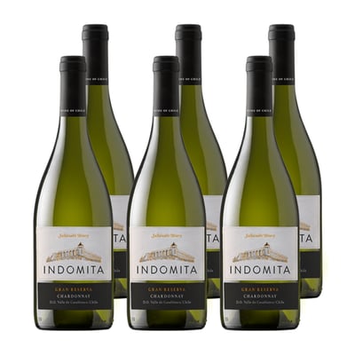 x6 Vino Indómita Gran Reserva Chardonnay ($3,990 c/u)