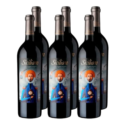 x6 Vino Siciliano Cabernet Sauvignon 750cc ($13.990 c/u)