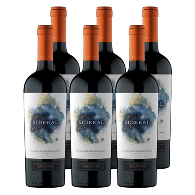 x6 Vino Sideral Ensamblaje Blend 750ml ($17.990 c/u)