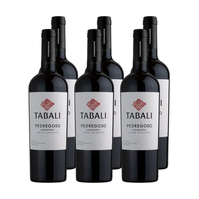 x6 Vino Tabali Pedregoso Gran Reserva Carmenere 750ml ($5.990 c/u)