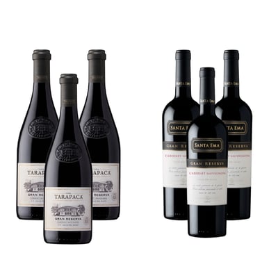 x6 Vinos Tarapaca Gran Reserva Merlot ($5.690 c/u)