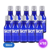 10x Miniatura Vodka Skyy - 50ml (plástico)