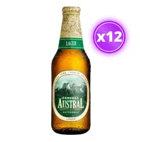 12x Cerveza Austral Lager - Botella 330cc