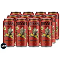 12x Cerveza Odissea Amber Ale Lata 470cc