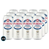 12x Cerveza Peroni Nastro Azurro Lata 500cc