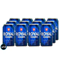 12x Cervezas Royal Guard en Lata 350cc
