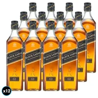 12x Whisky Johnnie Walker Black Label 1 Litro 40º alc.