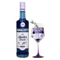1x Licor Aperitivo Ramazzotti Violetto 700cc + Copa Vidrio