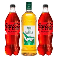 1x Pisco Alto del Carmen Especial 1,5 lts. 35º alc. + 2x Coca Cola Zero 1,5 Litros