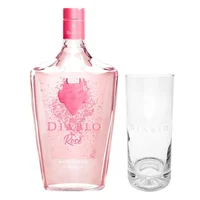 1x Pisco Diablo Rose 700cc 40° alc. + 1x Vaso Diablo