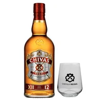 1x Whisky Chivas Regal 12 años 750cc 40º alc. + Vaso Chivas Regal
