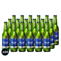 24x Cervezas Royal Guard Cero Botella 355cc 