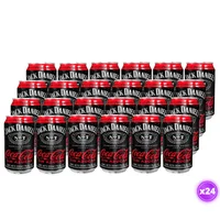 24x Cóctel Jack & Coke Sin Azúcar - Lata 350cc