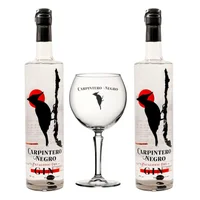 2x Gin Carpintero Negro - 750ml + Copa