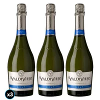 3x Espumante Valdivieso Brut 750cc