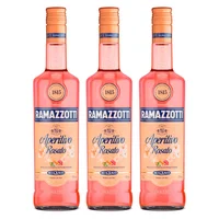 3x Licor Aperitivo Ramazzotti Rosato 700cc
