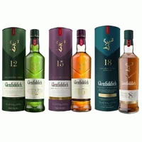 3x Whisky Glenfiddich Single Malt 12 - 15 - 18 - 750ml