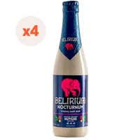 4x Cerveza Delirium Nocturnum Botellin 8.5° 330cc