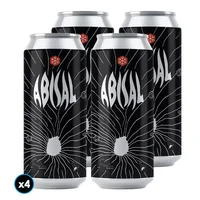 4x Cerveza Granizo Abisal (Imperial Stout) 473cc 8º alc.