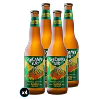4x Cerveza Volcanes del Sur Summer Lúcuma Botella 350cc