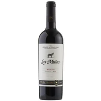 6 Vino Las Mulas Rsva Orgánico Merlot 750cc