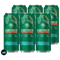 6x Cerveza Clausthaler Sin Alcohol en Lata 500cc