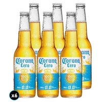 6x Cerveza Corona Cero Botella 330cc