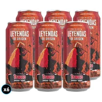 6x Cerveza Leyendas De Origen Trauco Amber Lager 473cc