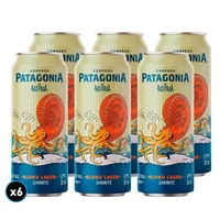 6x Cerveza Patagonia Blond Lager 470cc 4,5°alc.