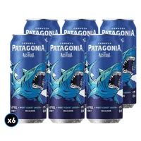 6x Cerveza Patagonia West Coast Lager 470cc