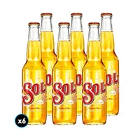 6x Cerveza Sol en Botella 330cc