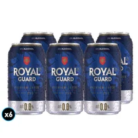 6x Cervezas Royal Guard Cero Lata 350cc