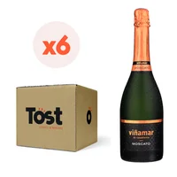 6x Espumante Viñamar Moscato 750cc
