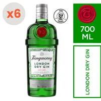 6x Gin Tanqueray London Dry 700cc