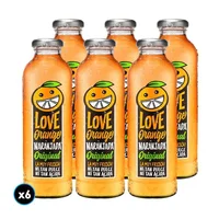 6x Jugo Naranjada Love Orange Original 475cc