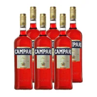 6x Licor Aperitivo Bitter Campari 750cc