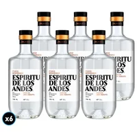 6x Pisco Espíritu de Los Andes 750cc 40° alc.