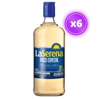 6x Pisco La Serena 35° - 700ml