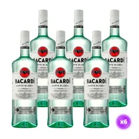 6x Ron Blanco Bacardi - Carta Blanca - 700ml