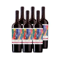 6x Vino 7 Colores Reserva Cepas 750cc