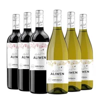 6x Vino Aliwen Sin Alcohol Cabernet + Chardonnay - 750ml