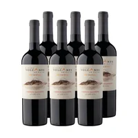 6x Vino Volcanes de Chile Reserva Cepas 750cc