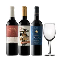 Arma tu Pack - 3x Vinos Adobe / Novas / Mr. Wildman 750cc + Copa de Regalo