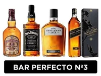 BAR PERFECTO Nº3: Chivas Regal 12 Años + Jack Daniels N7 + Gentleman Jack + Johnnie Walker Black Label
