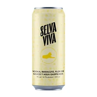 Bebida Premium Selva Viva Vodka Maracuyá Flor de Sauco 310cc